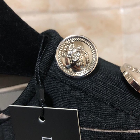 2020 New trendy mesh splicing buttons Design Dress - Picture 5 of 7